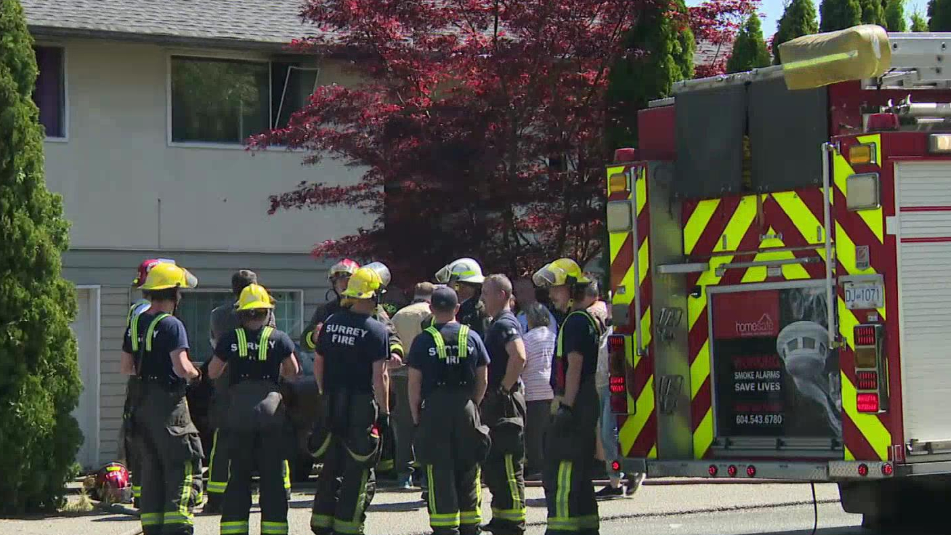 5 people and one dog displaced in Surrey house fire