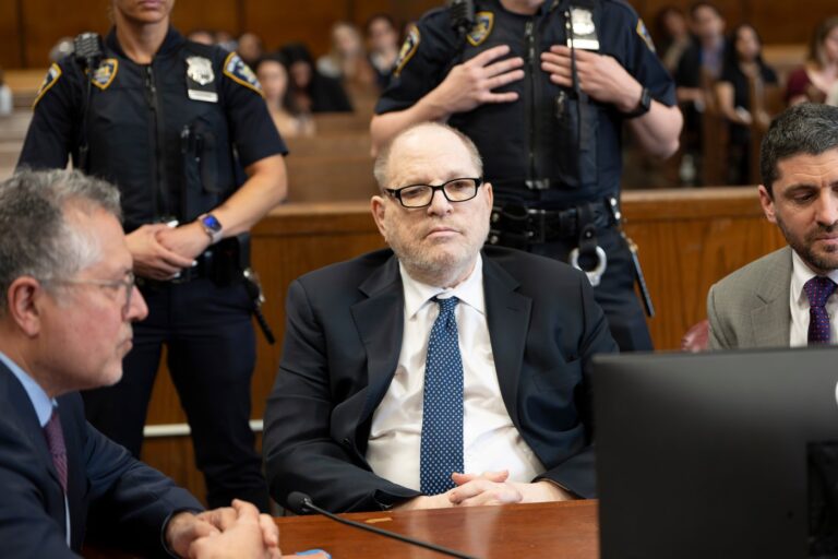 Harvey Weinstein appears in Manhattan criminal court on Friday, May 15, 2026, in New York. (Steven Hirsch /New York Post via AP, Pool)