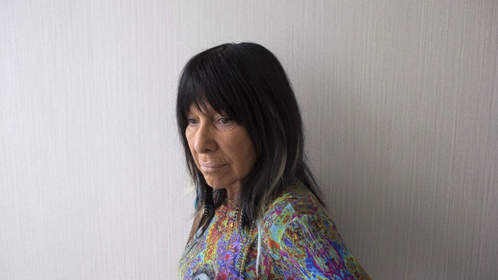Buffy Sainte-Marie is photographed in a Toronto hotel as she promotes her album "Power in the Blood," on Tuesday, May 5, 2015. THE CANADIAN PRESS/Chris Young
