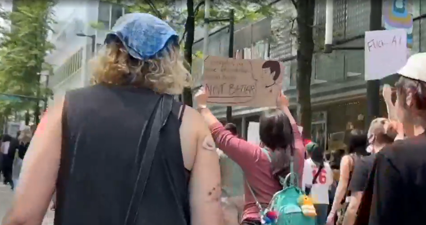 Protesters March Against Proposed AI Data Centres in Vancouver