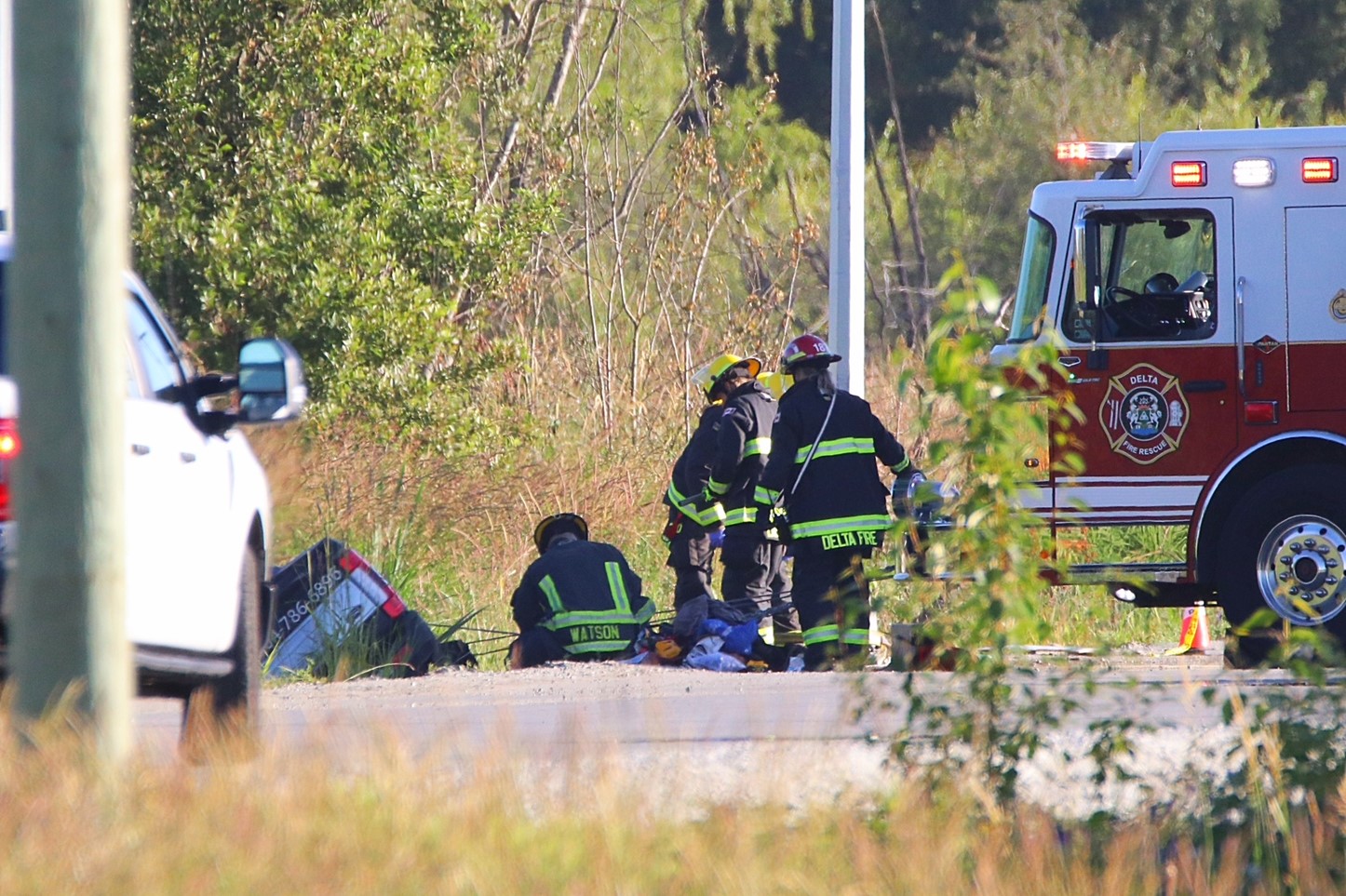 Driver dead after pick-up truck crashes in Delta