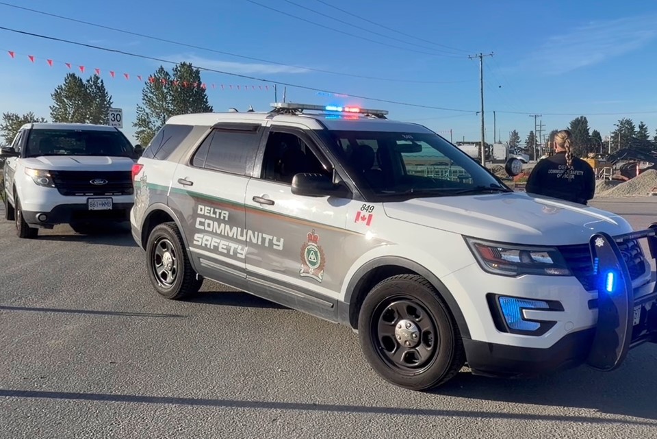The driver of a pick-up truck has died after a single-vehicle crash in Delta Friday morning, police say.