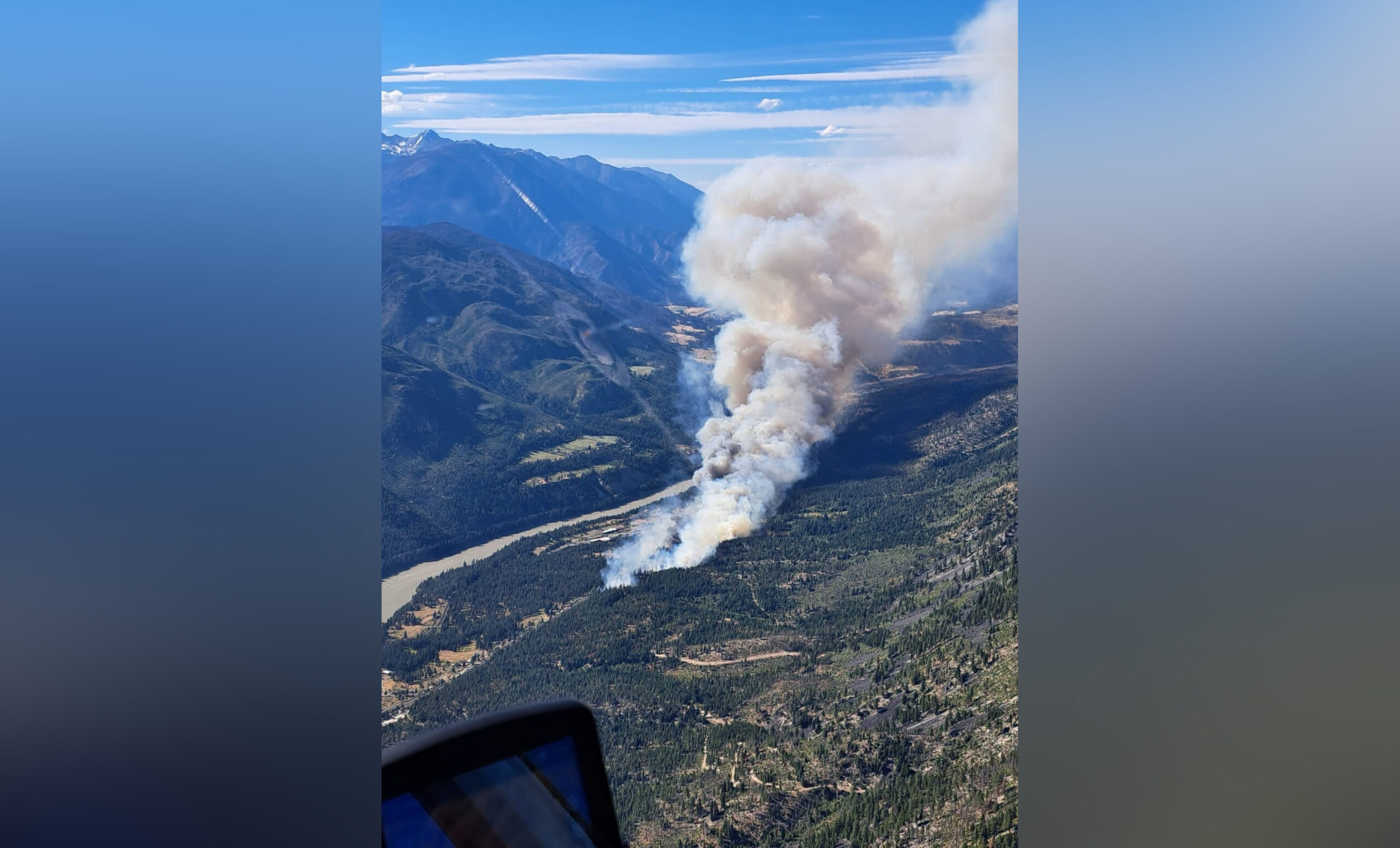 Wildfire near Lytton increased sixfold overnight
