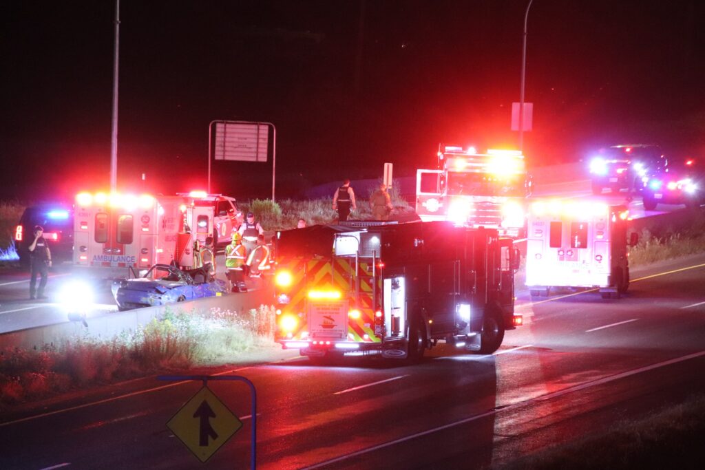 Person airlifted to hospital after crashing with deer in Chilliwack