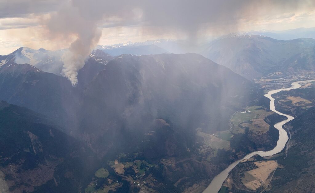 A wildfire near Lillooet is seen on Wednesday June 24, 2026.