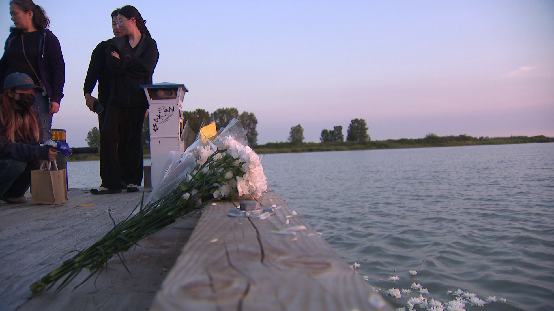 Mourners gather in Richmond on Sunday July 6, 2026. (CityNews Image)