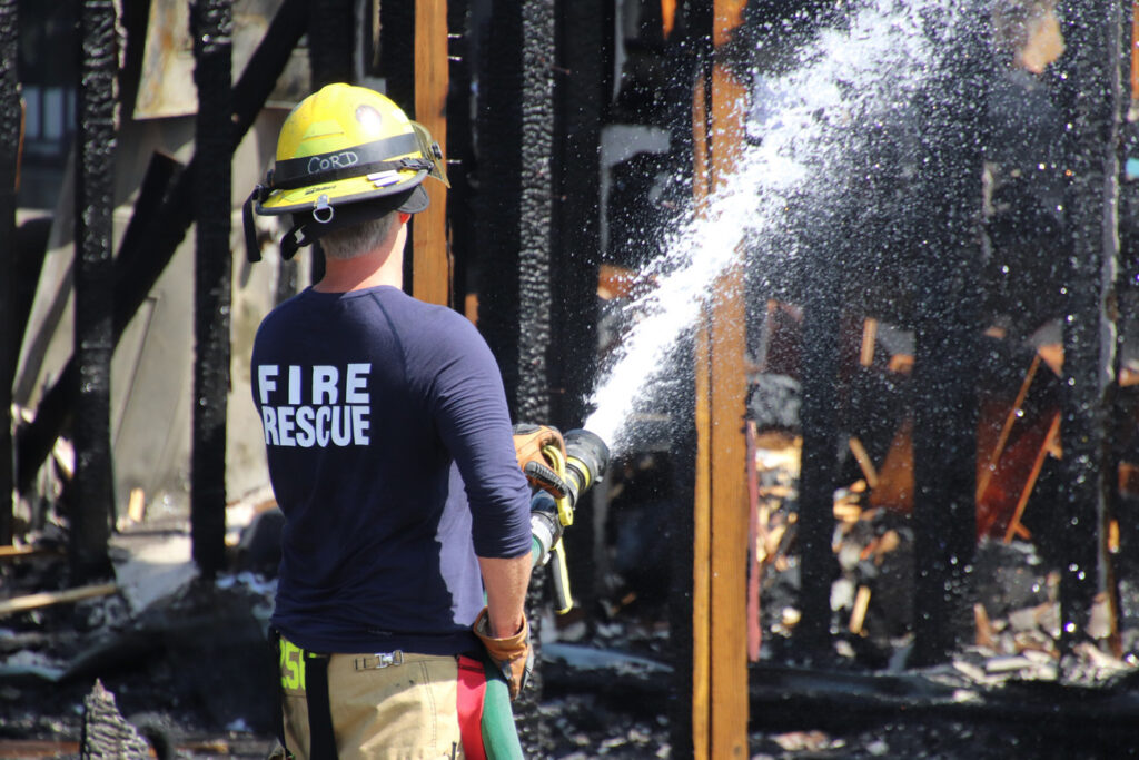 Fire crews respond to a fire in Coquitlam on Thursday July 7, 2026. (1st Due Media Image)