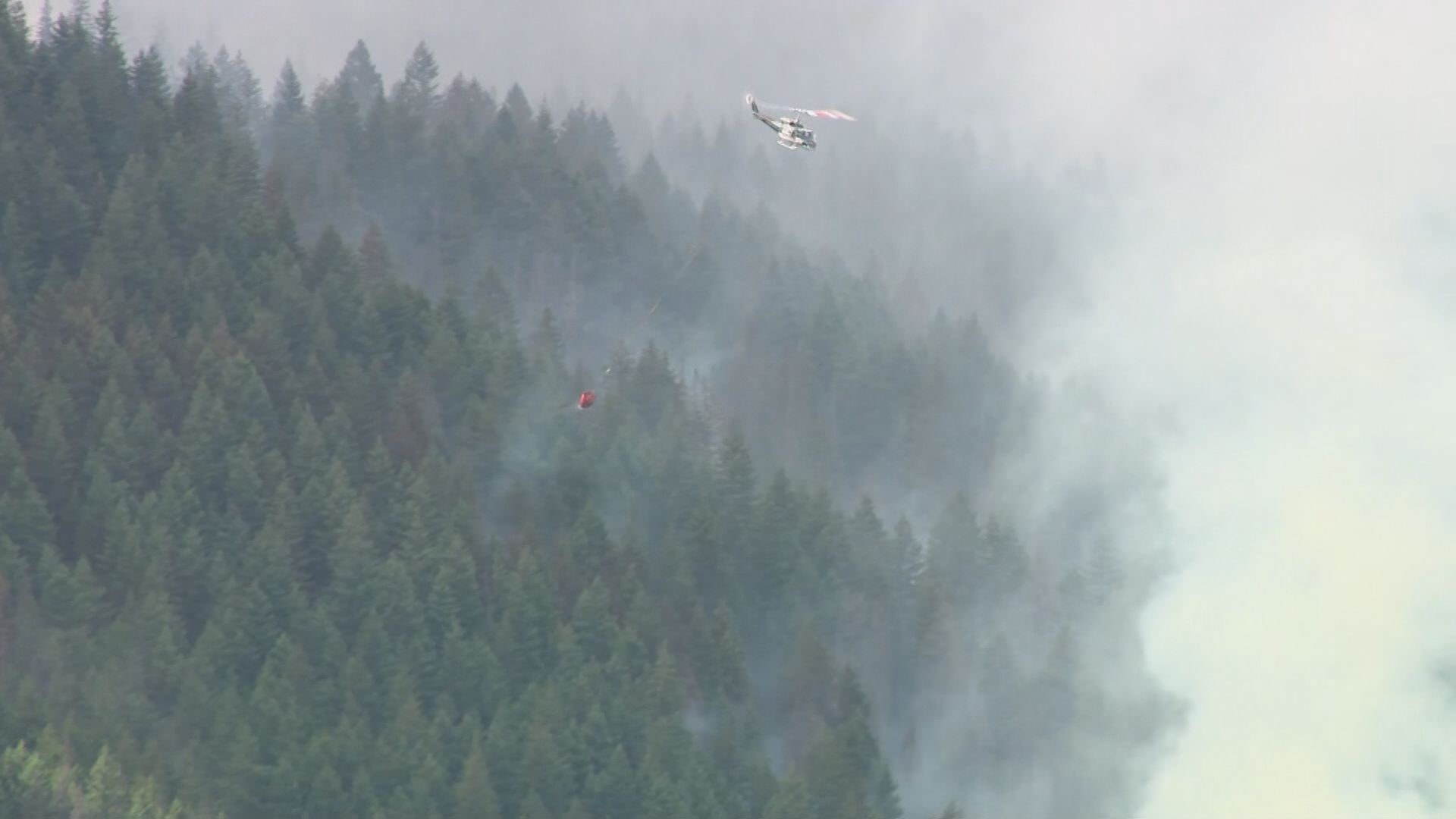 BC Wildfire Service crews tackle wildfires near Boston Bar, B.C. on Thursday July 9, 2026.
