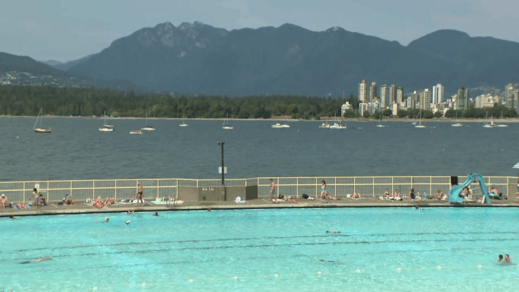 Vancouver's Kits Pool is seen on July 13, 2026.