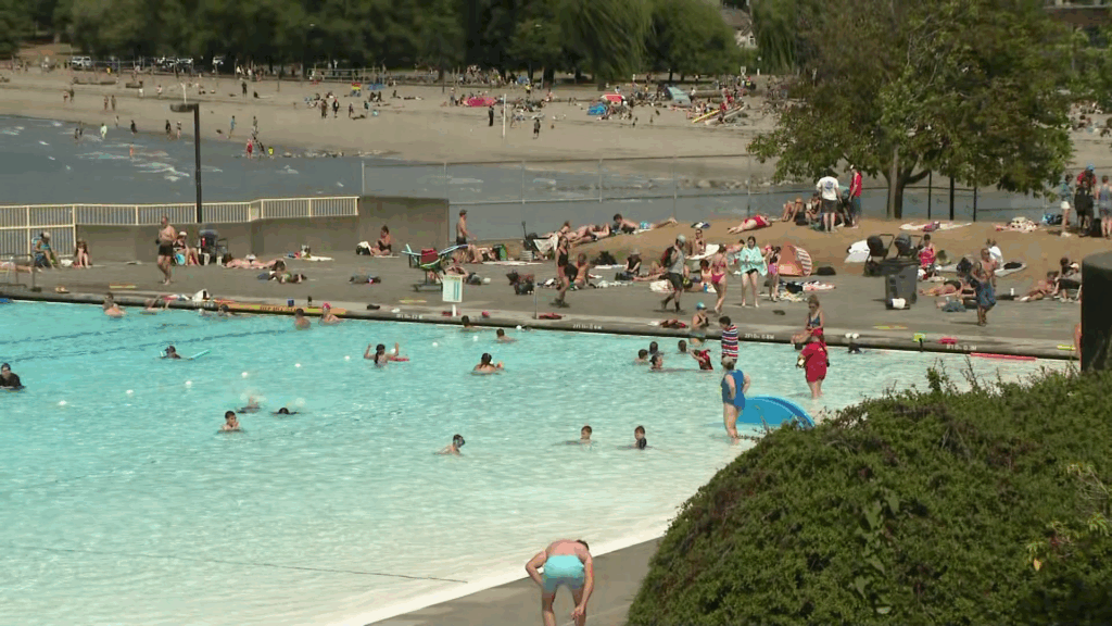 Vancouver's Kits Pool is seen on July 13, 2026.