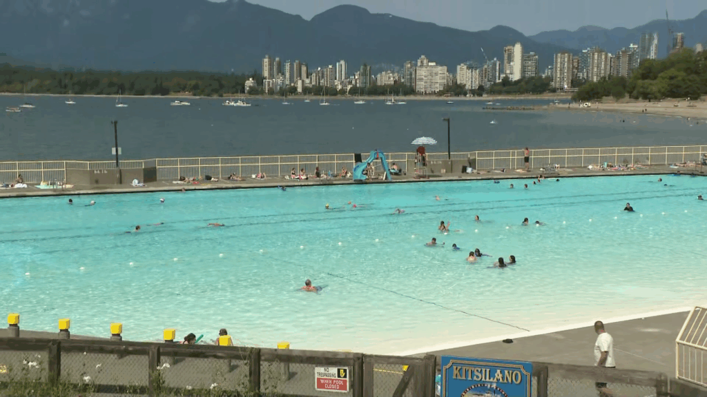 Vancouver's Kits Pool is seen on July 13, 2026.