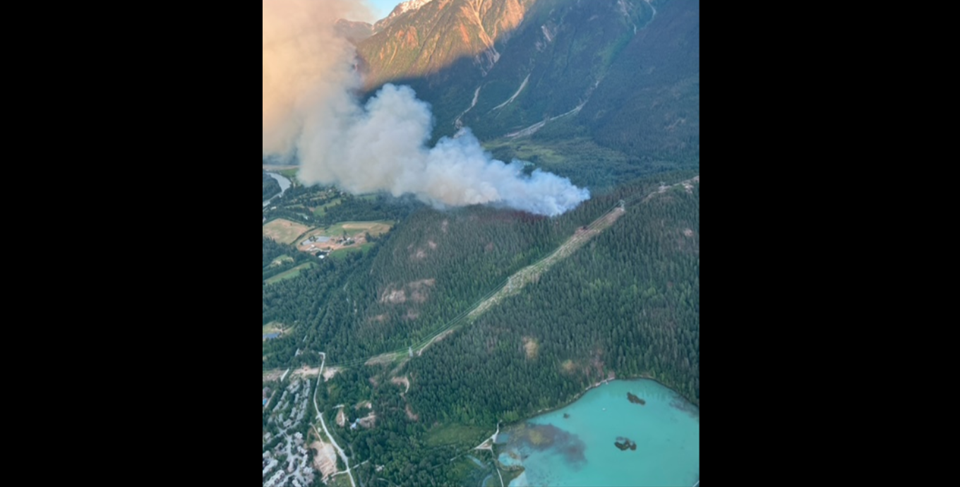 Out-of-control wildfire prompts evacuation order for park near Pemberton