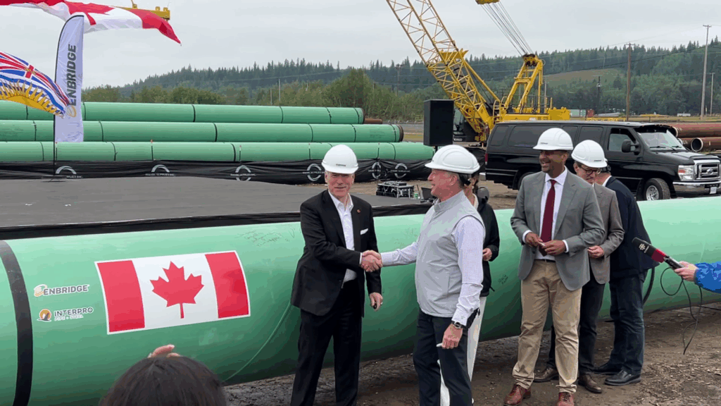 Officials launch the Enbridge Sunrise Expansion Program in Prince George, B.C. on Monday July 20, 2026. (CityNews Image)