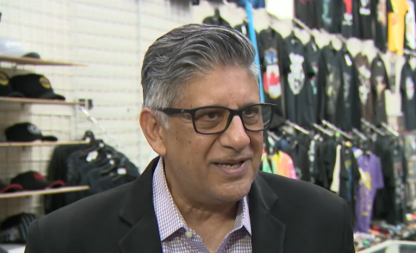 Ashif Suleman, owner of Rock Shop Experience on Granville Street. (CityNews image)