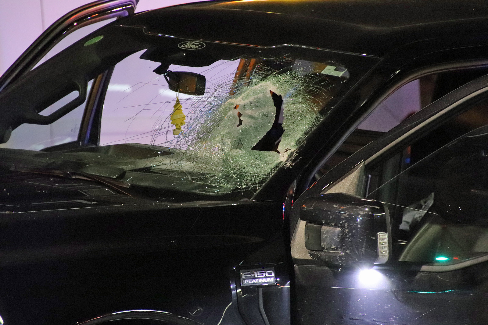 Delta 9 Sign Truck hits construction sign, careens around vehicles before head-on ...